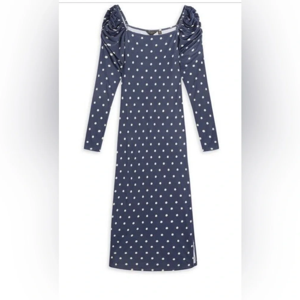 NWOT Ted Baker Meegwin Ditsy Midi Dress Size 1 (4) - Picture 4 of 9